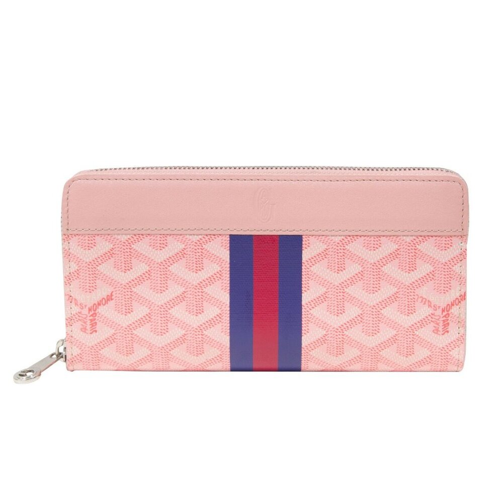 Goyard Matignon Zip Long Wallet Sakura Pink Multi Pocket Card Holder Clutch File